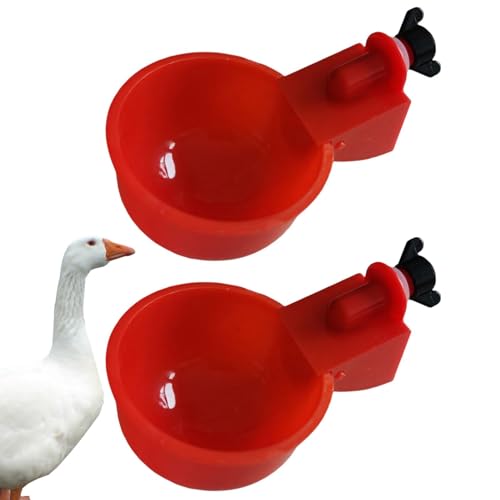 Hühner-Futterspender | 5 Stück automatischer Hühner-Bewässerungsspender | Hühner-Wasserbecher Geflügel-Wasser-Futterspender Kit Automatische Geflügeltränke für Huhn Ente Truthahn Taube Gans Vogel Hühner-Futterspender | 5 Stück automatischer Hühner-Bewässerungsspender | Hühner-Wasserbecher Geflügel-Wasser-Futterspender Kit Automatische Geflügeltränke für Huhn Ente Truthahn Taube Gans Vogel von Generisch