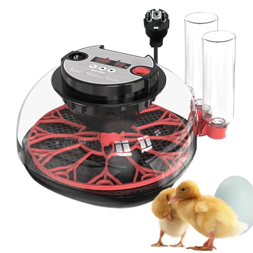 Hühnerei -Inkubator, Eierkubator,Automatische Temperaturregelung 12 Ei -Inkubator - Kultivierungsausrüstung mit klarem Deckel, LED -Beleuchtungsdesign für Hühnchen, Enten, Tauben, Wachteln, von Generisch