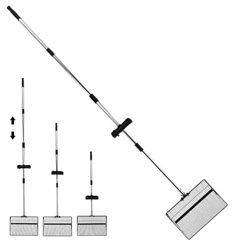 Hühnerkotsammler, langer Griff, Sieb für Katzenstreu, Schaufel aus Edelstahl, zerlegbar, für Bauernhöfe und Gärten, Reinigung von Abfällen von Haustieren Hühnerkotsammler, langer Griff, Sieb für Katzenstreu, Schaufel aus Edelstahl, zerlegbar, für Bauernhöfe und Gärten, Reinigung von Abfällen von Haustieren von Generisch