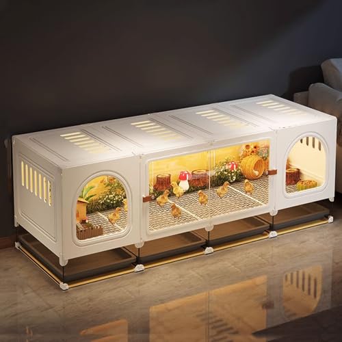 Hühnerstall Indoor mit Schiebetür, robuster Geflügelkäfig für kleine Vögel, vielseitiges Hühnergehege für sichere Unterbringung Hühnerstall Indoor mit Schiebetür, robuster Geflügelkäfig für kleine Vögel, vielseitiges Hühnergehege für sichere Unterbringung von Generisch