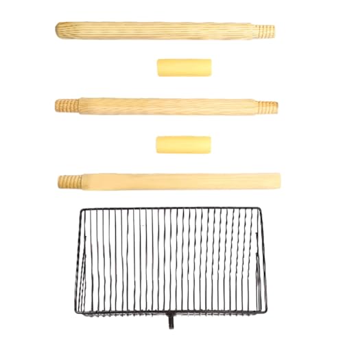 Hühnerstreuschaufel – 25 x 15,5 cm Hühnerstall Kotschaufel | Langer Griff Metall Hühnerkotschaufel Siebschaufel | Robuste Kotschaufel, Hühnerstall-Rechen für Huhn, Katze, Schafe Hühnerstreuschaufel – 25 x 15,5 cm Hühnerstall Kotschaufel | Langer Griff Metall Hühnerkotschaufel Siebschaufel | Robuste Kotschaufel, Hühnerstall-Rechen für Huhn, Katze, Schafe von Generisch