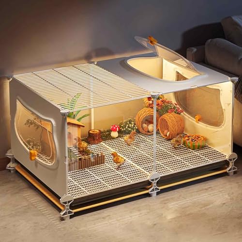Hühnerzuchtbox Rutinstall Wachtelkäfig mit transparenter Sicht und verschlüsselten Fußpolstern Tablett Design ideal für Frettchen, Chinchillas, Meerschweinchen Hühnerzuchtbox Rutinstall Wachtelkäfig mit transparenter Sicht und verschlüsselten Fußpolstern Tablett Design ideal für Frettchen, Chinchillas, Meerschweinchen von Generisch