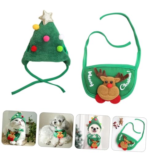Hund Weihnachts-Outfit, Weihnachten Hundehut, Weihnachten Hundekleidung Kostüm Hund Bandanas von Generisch