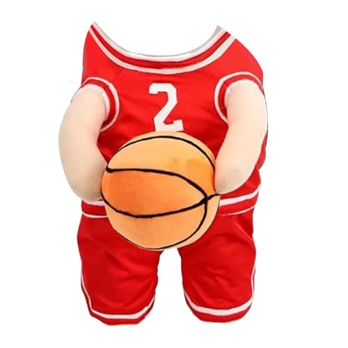 Hunde-Basketball-Kostüm mit Ball, Hunde-Basketball-Kleidung mit Ball, atmungsaktiv, Welpen-Basketball-Kleidung mit Ball für Halloween Hunde-Basketball-Kostüm mit Ball, Hunde-Basketball-Kleidung mit Ball, atmungsaktiv, Welpen-Basketball-Kleidung mit Ball für Halloween von Generisch