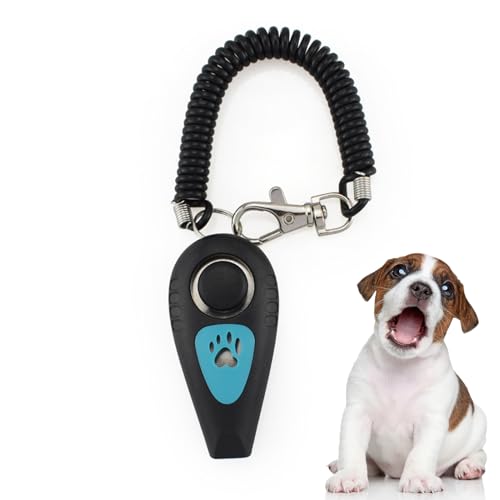 Hunde Clicker - 2er Kombi Katzen und Pfeife,Leises Verhaltenstraining mit Handgelenkband, Hundepfeife für kleine Tiere im Freien zur Rückruf von Generisch