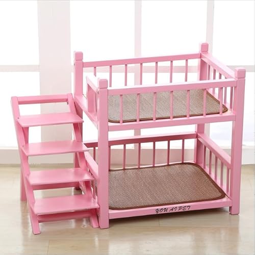 Hunde-Etagenbett für kleine, mittelgroße und große Hunde – abnehmbares, doppellagiges Haustierbett mit Treppe – bequemes und funktionales Design für Haustiere Hunde-Etagenbett für kleine, mittelgroße und große Hunde – abnehmbares, doppellagiges Haustierbett mit Treppe – bequemes und funktionales Design für Haustiere von Generisch