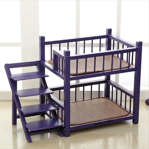 Hunde-Etagenbett für kleine, mittelgroße und große Hunde – abnehmbares, doppellagiges Haustierbett mit Treppe – bequemes und funktionales Design für Haustiere Hunde-Etagenbett für kleine, mittelgroße und große Hunde – abnehmbares, doppellagiges Haustierbett mit Treppe – bequemes und funktionales Design für Haustiere von Generisch