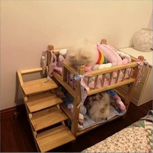 Hunde-Etagenbett für kleine, mittelgroße und große Hunde – abnehmbares, doppellagiges Haustierbett mit Treppe – bequemes und funktionales Design für Haustiere Hunde-Etagenbett für kleine, mittelgroße und große Hunde – abnehmbares, doppellagiges Haustierbett mit Treppe – bequemes und funktionales Design für Haustiere von Generisch