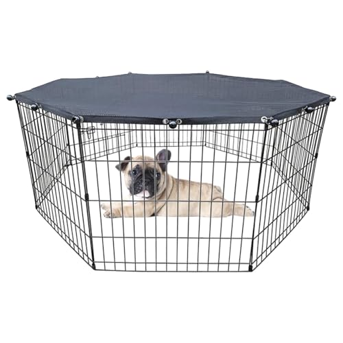 Hunde-Laufgitter-Abdeckung | Dogg Playpeen Mesh Top Coveer | Wasserdichter faltbarer Sonnenschutz | ausbruchsicher für 8 Paneele im Innen- und Außenbereich, Sonnenschutz Hunde-Laufgitter-Abdeckung | Dogg Playpeen Mesh Top Coveer | Wasserdichter faltbarer Sonnenschutz | ausbruchsicher für 8 Paneele im Innen- und Außenbereich, Sonnenschutz von Generisch