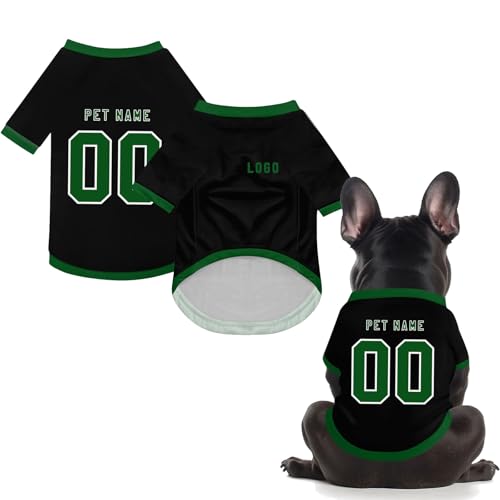 Hunde Sommer Kleidung Shirts DIY Custom Hund Sportbekleidung Personalisiert Name/Nummer/Logo Kundenspezifisches Trikot für Hunde Katzen Hunde Sommer Kleidung Shirts DIY Custom Hund Sportbekleidung Personalisiert Name/Nummer/Logo Kundenspezifisches Trikot für Hunde Katzen von Generisch
