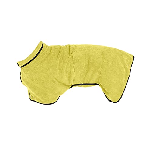 Hunde-Trockenmantel, Haustier-Bademantel und warmer Mantel, super saugfähig, schnell trocknend, Mikrofaser, mehrfarbig, Haustier-Pyjama für nach dem Baden/Duschen von Generisch