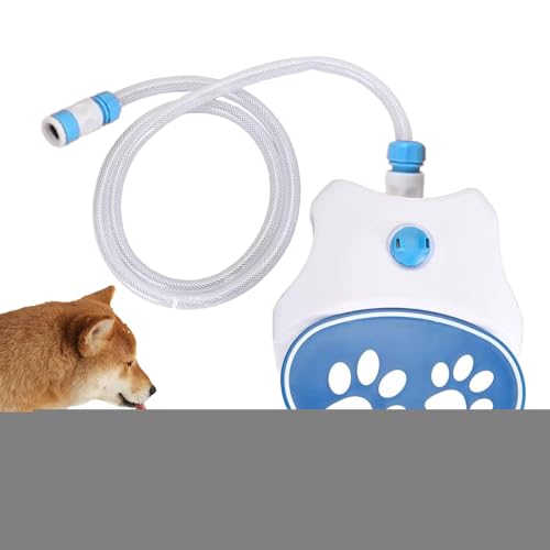 Hunde Wasserspender - Wassertrinkbrunnen | Hundesprinkler im Freien | Hundewasserbrunnen Spielzeug Außenpfote aktivierter Sprinkler zum Trinken und Spaß beim Kühlen von Haustierzubehör für den Garten von Generisch