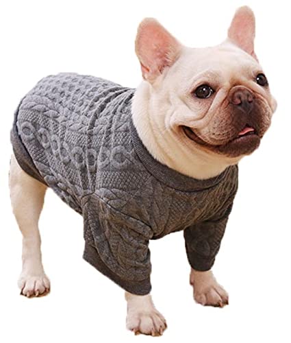 Hunde-Winter-Fleecemantel mit Beinen, dicker Overall für Bulldoggen und kleine, mittelgroße Hunde von Generisch