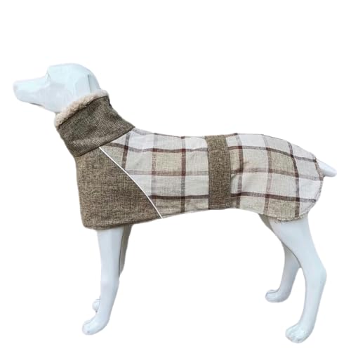 Hunde-Wintermantel, warme Hundejacke mit Fleecefutter, reflektierender Rollkragen, Schneeanzug für kaltes Wetter, Schneeanzug mit Loch für Geschirr, für kleine, mittelgroße und große Hunde, von Generisch