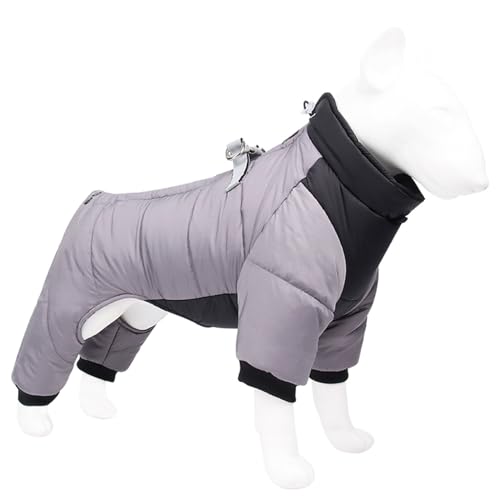 Hunde-Wintermantel mit Geschirr, wasserdichte Fleece-Baumwolljacke für kleine, mittelgroße und große Hunde, warmes Haustierkostüm für kaltes Wetter Hunde-Wintermantel mit Geschirr, wasserdichte Fleece-Baumwolljacke für kleine, mittelgroße und große Hunde, warmes Haustierkostüm für kaltes Wetter von Generisch