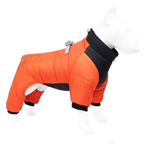 Hunde-Wintermantel mit Geschirr, wasserdichte Fleece-Baumwolljacke für kleine, mittelgroße und große Hunde, warmes Haustierkostüm für kaltes Wetter Hunde-Wintermantel mit Geschirr, wasserdichte Fleece-Baumwolljacke für kleine, mittelgroße und große Hunde, warmes Haustierkostüm für kaltes Wetter von Generisch