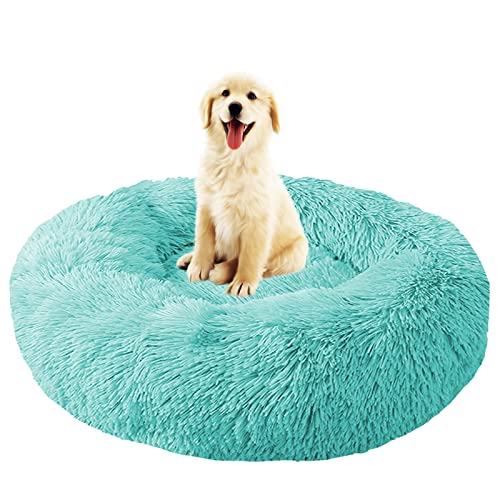 Hunde- und Katzenbett, lang, Plüsch, waschbar, flauschig, rund, beruhigend, Donut-Haustierbett, weich, abnehmbar, mit rutschfester Unterseite, maschinenwaschbar, für warmen Schlaf Hunde- und Katzenbett, lang, Plüsch, waschbar, flauschig, rund, beruhigend, Donut-Haustierbett, weich, abnehmbar, mit rutschfester Unterseite, maschinenwaschbar, für warmen Schlaf von Generisch