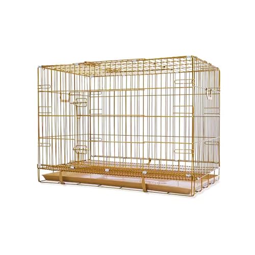 Hunde- und Katzenkäfige Indoor mit Tablett, gute Tragfähigkeit, verdickte Verstärkung, faltbares Design für Kleintiere Hunde- und Katzenkäfige Indoor mit Tablett, gute Tragfähigkeit, verdickte Verstärkung, faltbares Design für Kleintiere von Generisch