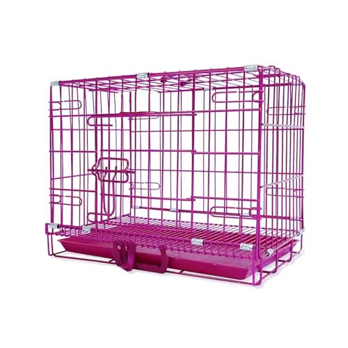 Hunde- und Katzenkäfige im Innenbereich mit Tablett, langlebiges faltbares Design, dicke Verstärkung für Kleintiere, ideal für Kätzchen und Hasen Hunde- und Katzenkäfige im Innenbereich mit Tablett, langlebiges faltbares Design, dicke Verstärkung für Kleintiere, ideal für Kätzchen und Hasen von Generisch