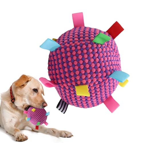 Hundeball – Trainingsspielzeug für Hunde, quietschend, weich, hohe Sprungkraft, - und Apportierspielzeug für Hunde, Spiel für Welpen, Kautraining, Spielzeit, Indoor-Katzen, Outdoor, Zuhause von Generisch