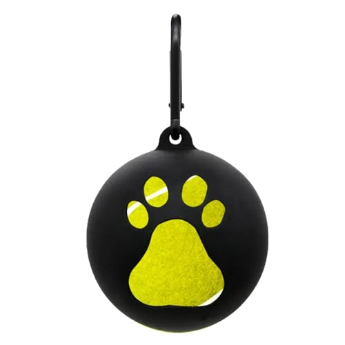 Hundeballhalter – Silikon-Tennisballtasche | Praktische Hundetrainingswerkzeuge, freihändige Hundebefestigung für Training, Standardgröße, alle Rassen von Generisch