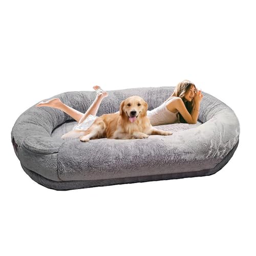 Hundebett, gemütliches Schlafbett für mittelgroße und große Hunde, Kunstfell-Hundebett mit abnehmbarem, waschbarem Bezug Hundebett, gemütliches Schlafbett für mittelgroße und große Hunde, Kunstfell-Hundebett mit abnehmbarem, waschbarem Bezug von Generisch