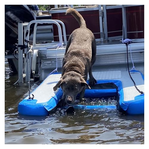 Hundebootleiter, hohe Sichtbarkeit, PVC-Wasserrampe für Pool, aufblasbare Haustier-Dock-Plattform für Küsten, Seen, Fluss von Generisch