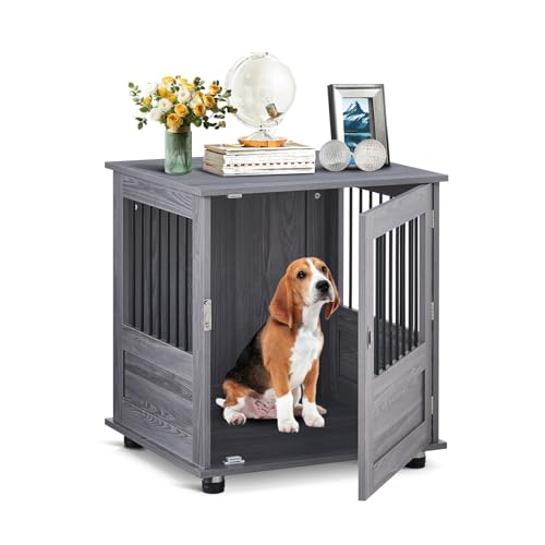 Hundebox Holz Hundehaus Indoor Beistelltisch Zwinger für kleine Hunde mit Schlössern und Riegeln - Möbelstil Kiste für Welpen und Chihuahuas Hundebox Holz Hundehaus Indoor Beistelltisch Zwinger für kleine Hunde mit Schlössern und Riegeln - Möbelstil Kiste für Welpen und Chihuahuas von Generisch