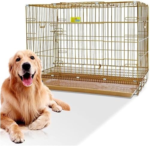 Hundebox für das Training – robuste Metallhütte mit Tablett und Griff, faltbares Design für große Haustiere Hundebox für das Training – robuste Metallhütte mit Tablett und Griff, faltbares Design für große Haustiere von Generisch