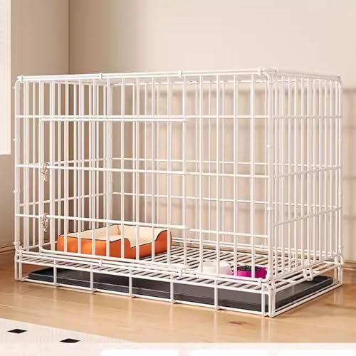Hundebox für große Hunde - Faltbare Hundehütte aus Metalldraht mit Tür und herausnehmbarem Tablett für den Innen- und Außenbereich von Generisch