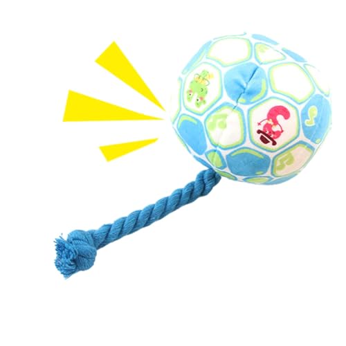 Hundefußball, Disc Ball für große Hunde,Hundespielzeugball Weicher elastischer Hundeball - Weicher, sanfter Kicherball, Hundebälle mit Baumwollseil für große Hunde, drinnen, Zuhause, Geburtstag, Hundefußball, Disc Ball für große Hunde,Hundespielzeugball Weicher elastischer Hundeball - Weicher, sanfter Kicherball, Hundebälle mit Baumwollseil für große Hunde, drinnen, Zuhause, Geburtstag, von Generisch
