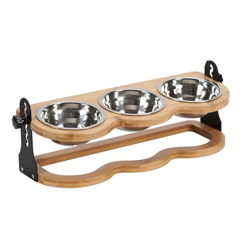 Hundefutter Napf Erhöht,Hundefutter Napf Ständer Hoch - Trinknapf Und Geneigter Leckerli Spender Höhenverstellbares Schalenset Mit 3 Schalen Für Füttern Und Trinken Hundefutter Napf Erhöht,Hundefutter Napf Ständer Hoch - Trinknapf Und Geneigter Leckerli Spender Höhenverstellbares Schalenset Mit 3 Schalen Für Füttern Und Trinken von Generisch