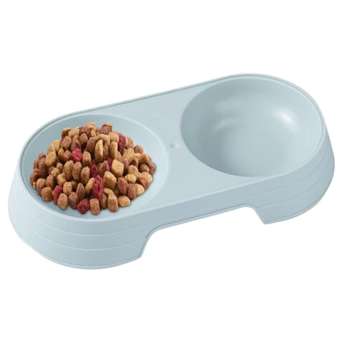 Hundefutterstation | Macaron Elevated Cat Double Bowl | Welpenfutter- und Wassernäpfe-Set, Fressnäpfe zum Füttern von kleinen, mittelgroßen Hunden, Katzen, Welpen von Generisch