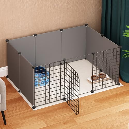 Hundegehege, Katzenlaufstall, tragbare Hundebox - Drahthaustierbox für den Innenbereich, faltbares Design, einfach zu installieren, geeignet für kleine und mittelgroße Haustiere Hundegehege, Katzenlaufstall, tragbare Hundebox - Drahthaustierbox für den Innenbereich, faltbares Design, einfach zu installieren, geeignet für kleine und mittelgroße Haustiere von Generisch
