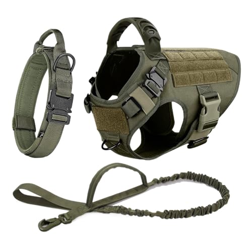 Hundegeschirr und Leine, Set mit Hundegeschirr und Halsband für mittelgroße und große Hunde, verstellbar Hundegeschirr und Leine, Set mit Hundegeschirr und Halsband für mittelgroße und große Hunde, verstellbar von Generisch