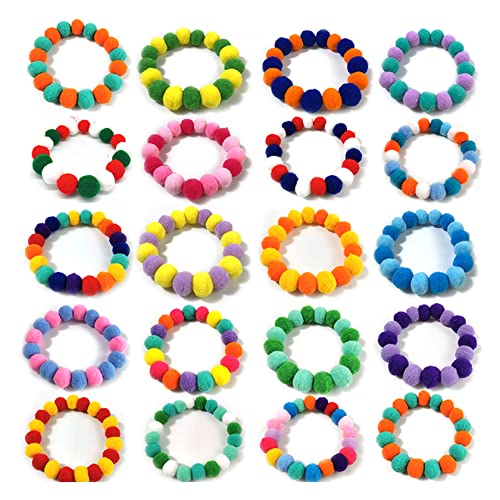 Hundehalsband, 50 Stück, Fliegen, Regenbogenblumen, Haarball, Halskette, Halsband, Haustier, Hund, Katze, Fliegen, Krawatte, Hundepflege-Zubehör von Generisch