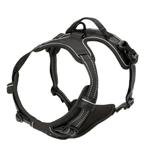 Hundehalsband, Geschirr, große Westen, Leine, Haustier, alles für Hunde, Welpenzubehör, Größe M, Schwarz Hundehalsband, Geschirr, große Westen, Leine, Haustier, alles für Hunde, Welpenzubehör, Größe M, Schwarz von Generisch