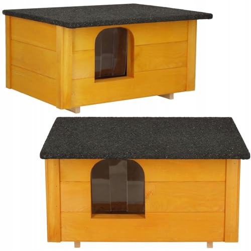 Hundehütte Katzenhaus Isolierung Winterfest Wetterfest Massiv Holz 30x39x54cm Hundehütte Katzenhaus Isolierung Winterfest Wetterfest Massiv Holz 30x39x54cm von Generisch