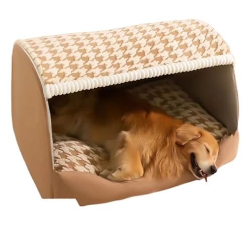 Hundehütte für Herbst und Winter, Tausend Vögel, Gitterschublade, großer Hund, großer Hund, tiefer Schlaf, Katzenhütte, Haustierhütte (A1, L 55 x 43 x 40 cm) von Generisch