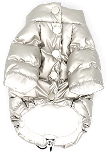 Hundejacke, gesteppt, warm, Fleece-Hundemantel mit Beinen, winddicht, ideal für Herbst und Winter, Outdoor-Reisen für kleine und mittelgroße Hunde von Generisch