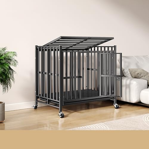Hundekäfig-Endtisch für kleine mittelgroße Hunde bis zu 72,6 kg, robustes Haustierhaus mit Möbel-Design, beweglich und geräumig Hundekäfig-Endtisch für kleine mittelgroße Hunde bis zu 72,6 kg, robustes Haustierhaus mit Möbel-Design, beweglich und geräumig von Generisch