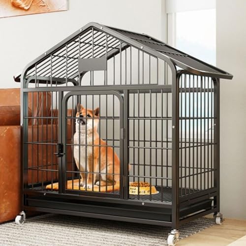 Hundekäfig Katzenkäfig Innengehege Abnehmbarer Draht Haustierbox 61 x 43,2 x 66 cm groß einlagig für Hasen, Welpen Hundekäfig Katzenkäfig Innengehege Abnehmbarer Draht Haustierbox 61 x 43,2 x 66 cm groß einlagig für Hasen, Welpen von Generisch