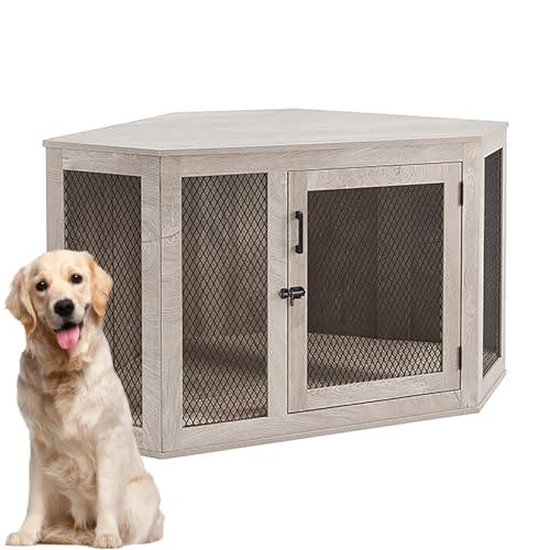 Hundekäfig Möbel Dekorative Haustierhaus - Eck-Beistelltisch Beistelltisch mit abschließbarer Tür - Indoor Hundekäfig Tisch TV Ständer - Möbelstil Hundekäfig Möbel Dekorative Haustierhaus - Eck-Beistelltisch Beistelltisch mit abschließbarer Tür - Indoor Hundekäfig Tisch TV Ständer - Möbelstil von Generisch