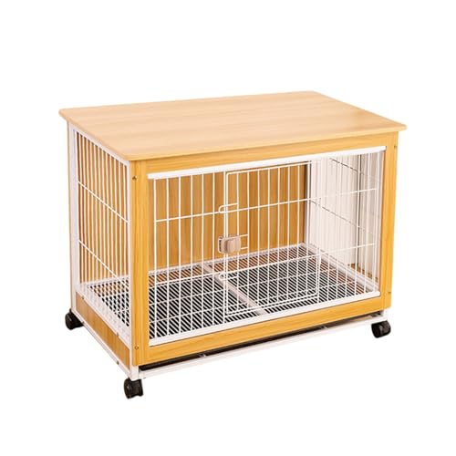 Hundekäfig aus Holz, robuste Hundebox für große mittelgroße Hunde, Indoor-Haustierbox Hundehütte mit abnehmbarem Tablett Hundekäfig aus Holz, robuste Hundebox für große mittelgroße Hunde, Indoor-Haustierbox Hundehütte mit abnehmbarem Tablett von Generisch