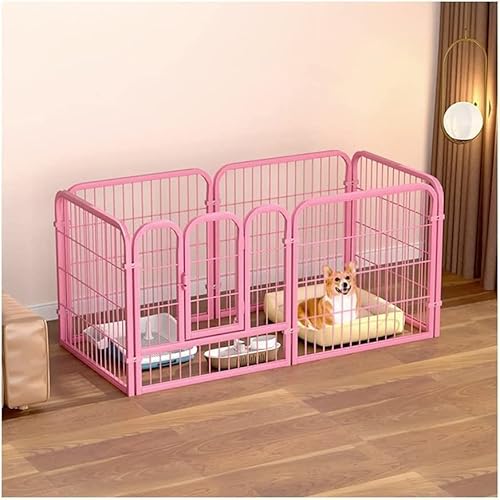 Hundekäfig aus Metall, Hundepaneel, Haustier-Laufstall, Welpenlaufstall, für kleine/große Hunde, Übungskäfig für drinnen und draußen Hundekäfig aus Metall, Hundepaneel, Haustier-Laufstall, Welpenlaufstall, für kleine/große Hunde, Übungskäfig für drinnen und draußen von Generisch