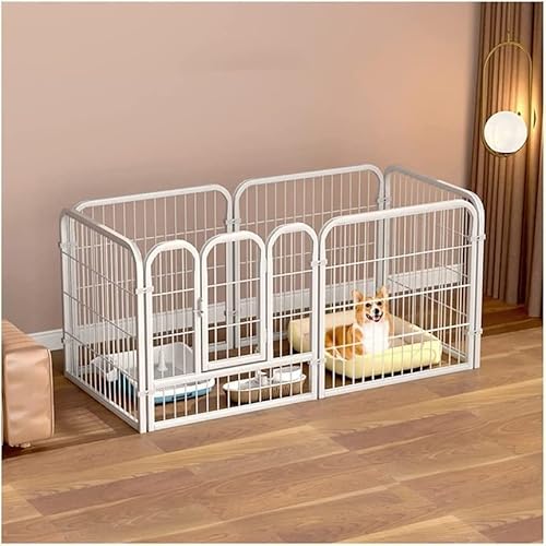 Hundekäfig aus Metall, Hundepaneel, Haustier-Laufstall, Welpenlaufstall, für kleine/große Hunde, Übungskäfig für drinnen und draußen Hundekäfig aus Metall, Hundepaneel, Haustier-Laufstall, Welpenlaufstall, für kleine/große Hunde, Übungskäfig für drinnen und draußen von Generisch