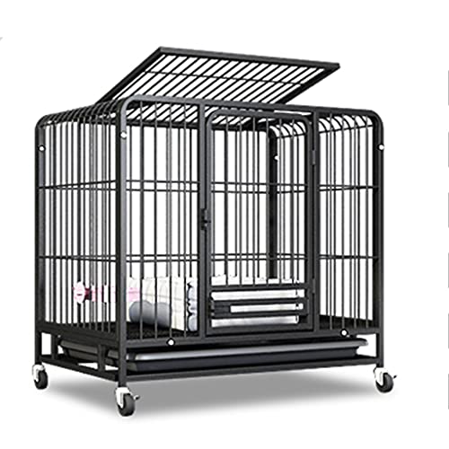 Hundekäfig aus Metall, wasserdicht, für mittelgroße und große Hunde, schwarz, 95 x 65 x 85 cm Hundekäfig aus Metall, wasserdicht, für mittelgroße und große Hunde, schwarz, 95 x 65 x 85 cm von Generisch
