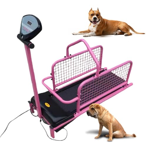 Hundelaufband für kleine bis große Hunde, Indoor-Haustierlaufband mit Display, Tragkraft bis 80 kg von Generisch