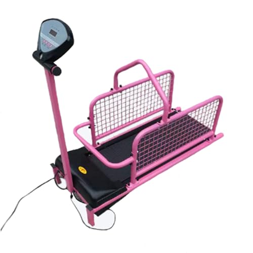 Hundelaufband für mittelgroße Hunde, Elektrisches Indoor-Hundelaufband mit LCD-Display, Outdoor-fähig, Gewichtskapazität 80 kg von Generisch