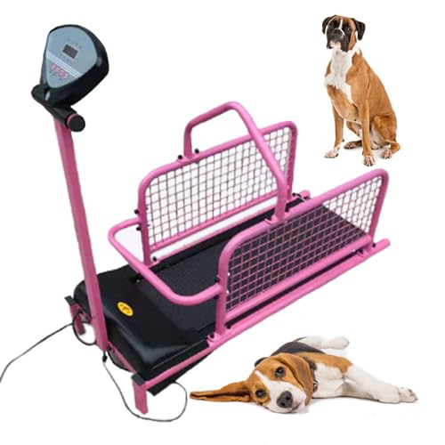 Hundelaufband für mittelgroße Hunde, Elektrisches Indoor Pet Laufband, Training Gerät bis 80kg, Geschwindigkeiten von 0,8-6km/h von Generisch